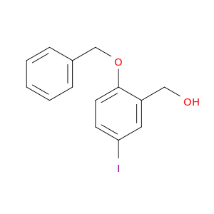 Benzenemethanol, 5-iodo-2-(phenylmethoxy)-
