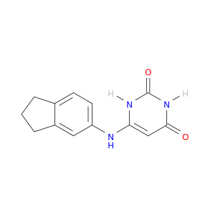 2,4(1H,3H)-Pyrimidinedione, 6-[(2,3-dihydro-1H-inden-5-yl)amino]-