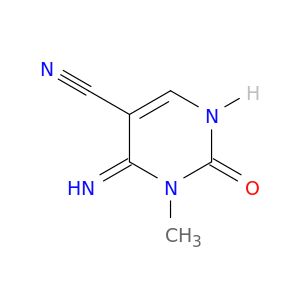 5-Pyrimidinecarbonitrile,1,2,3,6-tetrahydro-6-imino-1-methyl-2-oxo-
