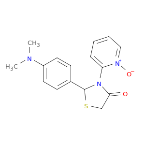 4-Thiazolidinone, 2-[4-(dimethylamino)phenyl]-3-(1-oxido-2-pyridinyl)-