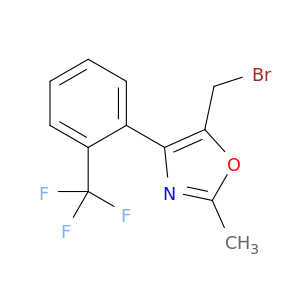 Oxazole, 5-(bromomethyl)-2-methyl-4-[2-(trifluoromethyl)phenyl]-
