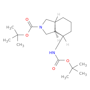 (3aR,4R,7aS)-tert-Butyl 4-((tert-butoxycarbonyl)amino)hexahydro-1H-isoindole-2(3H)-carboxylate