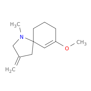 1-Azaspiro[4.5]dec-6-ene, 7-methoxy-1-methyl-3-methylene-