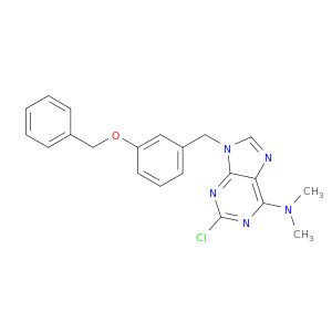 9H-Purin-6-amine,2-chloro-N,N-dimethyl-9-[[3-(phenylmethoxy)phenyl]methyl]-