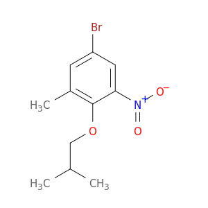 苯,5-溴-1-甲基-2-(2-甲基丙氧基)-3-硝基-