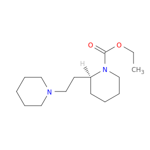 1-Piperidinecarboxylic acid, 2-[2-(1-piperidinyl)ethyl]-, ethyl ester, (2S)-