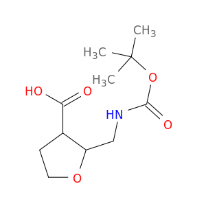 2-({[(tert-butoxy)carbonyl]amino}methyl)oxolane-3-carboxylic acid