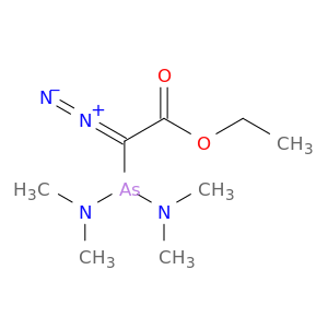 Acetic acid, [bis(dimethylamino)arsino]diazo-, ethyl ester