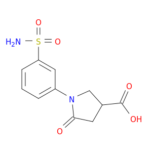 1-[3-(氨基磺酰基)苯基]-5-氧代-3-吡咯烷羧酸