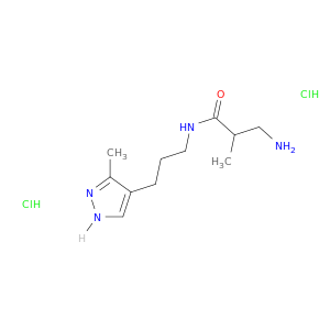 3-amino-2-methyl-N-[3-(3-methyl-1H-pyrazol-4-yl)propyl]propanamide dihydrochloride