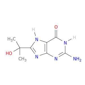 6H-Purin-6-one, 2-amino-1,7-dihydro-8-(1-hydroxy-1-methylethyl)-