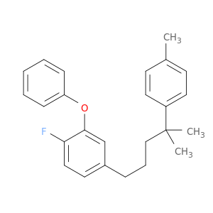 Benzene, 1-fluoro-4-[4-methyl-4-(4-methylphenyl)pentyl]-2-phenoxy-