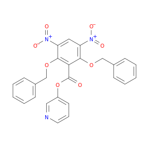 Benzoic acid, 3,5-dinitro-2,6-bis(phenylmethoxy)-, 3-pyridinyl ester