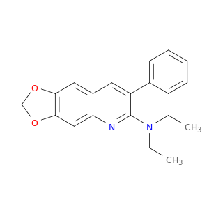 1,3-Dioxolo[4,5-g]quinolin-6-amine, N,N-diethyl-7-phenyl-