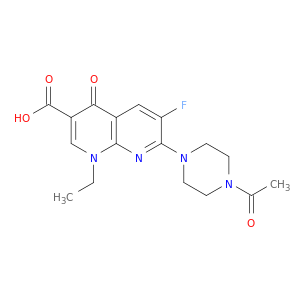 7-(4-ACETYL-PIPERAZIN-1-YL)-1-ETHYL-6-FLUORO-4-OXO-1,4-DIHYDRO-[1,8]NAPHTHYRIDINE-3-CARBOXYLIC ACID