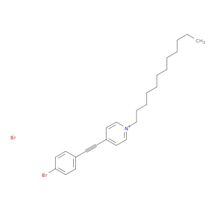 Pyridinium, 4-[(4-bromophenyl)ethynyl]-1-dodecyl-, bromide