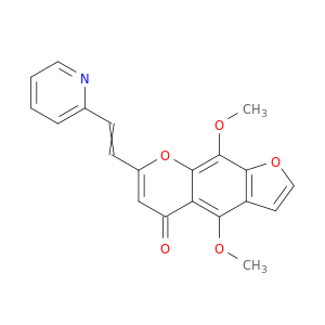 4,9-dimethoxy-7-[2-(pyridin-2-yl)ethenyl]-5h-furo[3,2-g]chromen-5-one