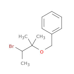 Benzene, [(2-bromo-1,1-dimethylpropoxy)methyl]-