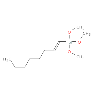 Silane, trimethoxy-(1E)-1-octenyl-
