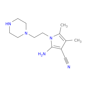 2-Amino-4,5-dimethyl-1-[2-(piperazin-1-yl)ethyl]-1H-pyrrole-3-carbonitrile
