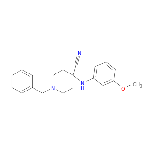 4-Piperidinecarbonitrile, 4-[(3-methoxyphenyl)amino]-1-(phenylmethyl)-