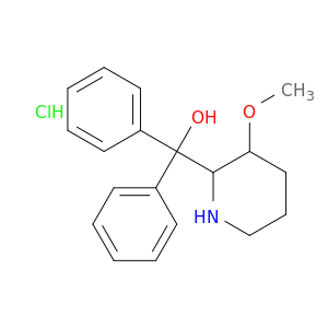 2-Piperidinemethanol,3-methoxy-a,a-diphenyl-, hydrochloride (1:1)