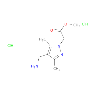 1H-吡唑-1-乙酸,4-(氨基甲基)-3,5-二甲基-,甲酯,盐酸盐(1：2)