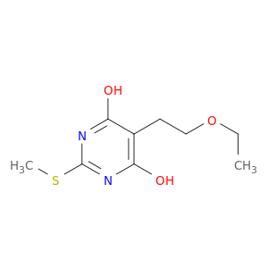 4(3H)-Pyrimidinone,5-(2-ethoxyethyl)-6-hydroxy-2-(methylthio)-