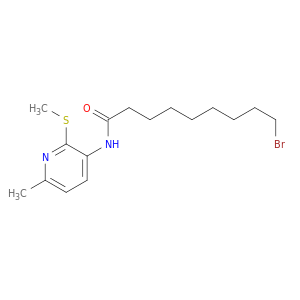 Nonanamide, 9-bromo-N-[6-methyl-2-(methylthio)-3-pyridinyl]-