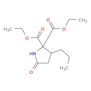 2,2-Pyrrolidinedicarboxylicacid, 5-oxo-3-propyl-, 2,2-diethyl ester
