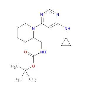 [1-(6-环丙基氨基-嘧啶-4-基)-哌啶-2-基甲基]-氨基甲酸叔丁基酯