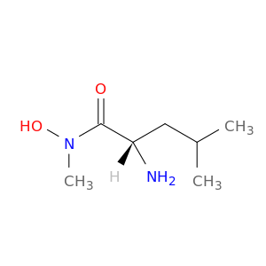 Pentanamide, 2-amino-N-hydroxy-N,4-dimethyl-, (S)-