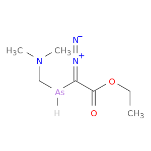Acetic acid, diazo[(dimethylamino)methylarsino]-, ethyl ester