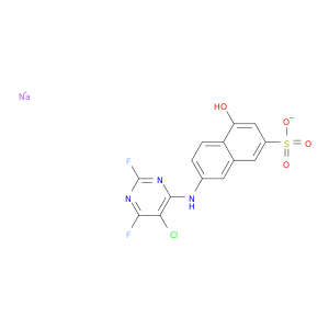 2-萘磺酸,7-[[(5-氯-2,6-二氟-4-嘧啶基)氨基]-4-羟基-,钠盐(1：1)