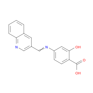 Benzoic acid, 2-hydroxy-4-[(3-quinolinylmethylene)amino]-