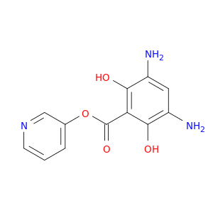 Benzoic acid, 3,5-diamino-2,6-dihydroxy-, 3-pyridinyl ester