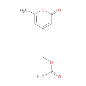2H-Pyran-2-one, 4-[3-(acetyloxy)-1-propynyl]-6-methyl-
