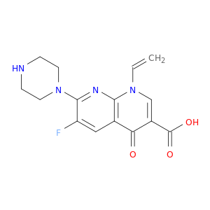 1,8-Naphthyridine-3-carboxylicacid, 1-ethenyl-6-fluoro-1,4-dihydro-4-oxo-7-(1-piperazinyl)-