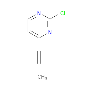 Pyrimidine, 2-chloro-4-(1-propynyl)-