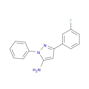 3-(3-Fluorophenyl)-1-phenyl-1H-pyrazol-5-amine