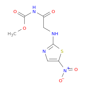 METHYL N-[2-[(5-NITRO-1,3-THIAZOL-2-YL)AMINO]ACETYL]CARBAMATE