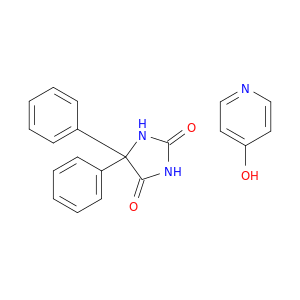 2,4-Imidazolidinedione, 5,5-diphenyl-, compd. with 4-pyridinol (1:1)