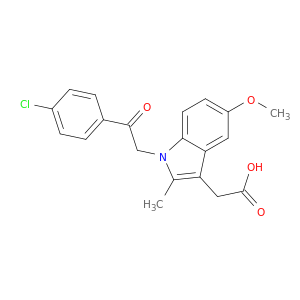 1H-Indole-3-aceticacid, 1-[2-(4-chlorophenyl)-2-oxoethyl]-5-methoxy-2-methyl-
