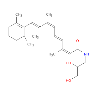 (2Z,4E,6Z,8E)-N-(2,3-dihydroxypropyl)-3,7-dimethyl-9-(2,6,6-trimethyl-1-cyclohexenyl)nona-2,4,6,8-tetraenamide