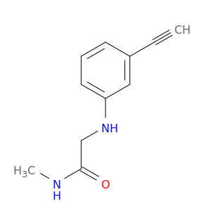 2-[(3-Ethynylphenyl)amino]-N-methylacetamide