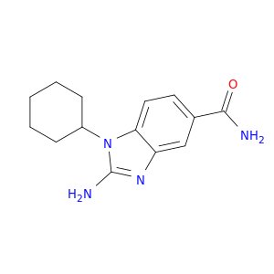 1H-Benzimidazole-5-carboxamide, 2-amino-1-cyclohexyl-