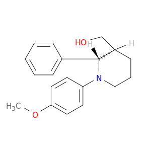 3-Piperidinemethanol, 1-(4-methoxyphenyl)-2-phenyl-, (2S,3S)-
