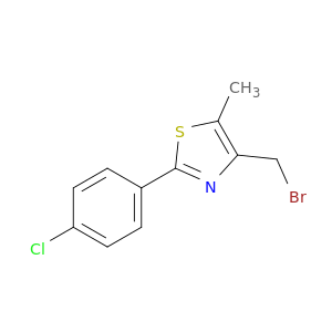 Thiazole, 4-(bromomethyl)-2-(4-chlorophenyl)-5-methyl-
