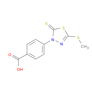 4-[5-(甲硫硫基)-2-硫代氧-1,3,4-噻二唑-3(2H)-苯甲酸