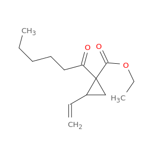 Cyclopropanecarboxylic acid, 2-ethenyl-1-(1-oxohexyl)-, ethyl ester